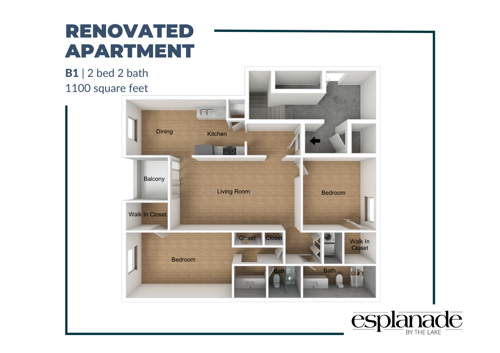 2 Bedroom Floor Plan