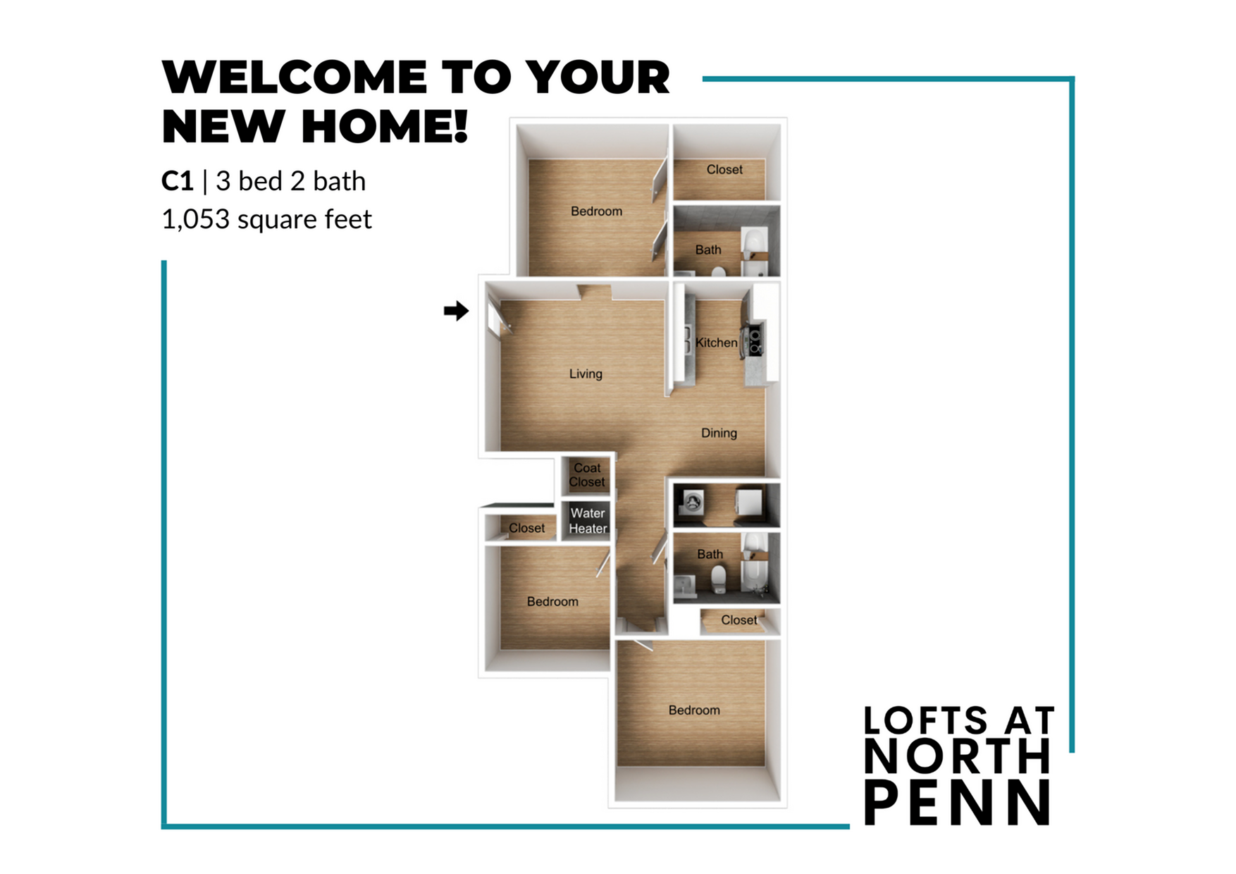 3/2.00 Floor Plan