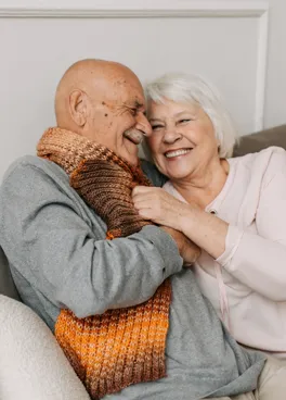 Woodland Manor - Older Couple Stock Photo