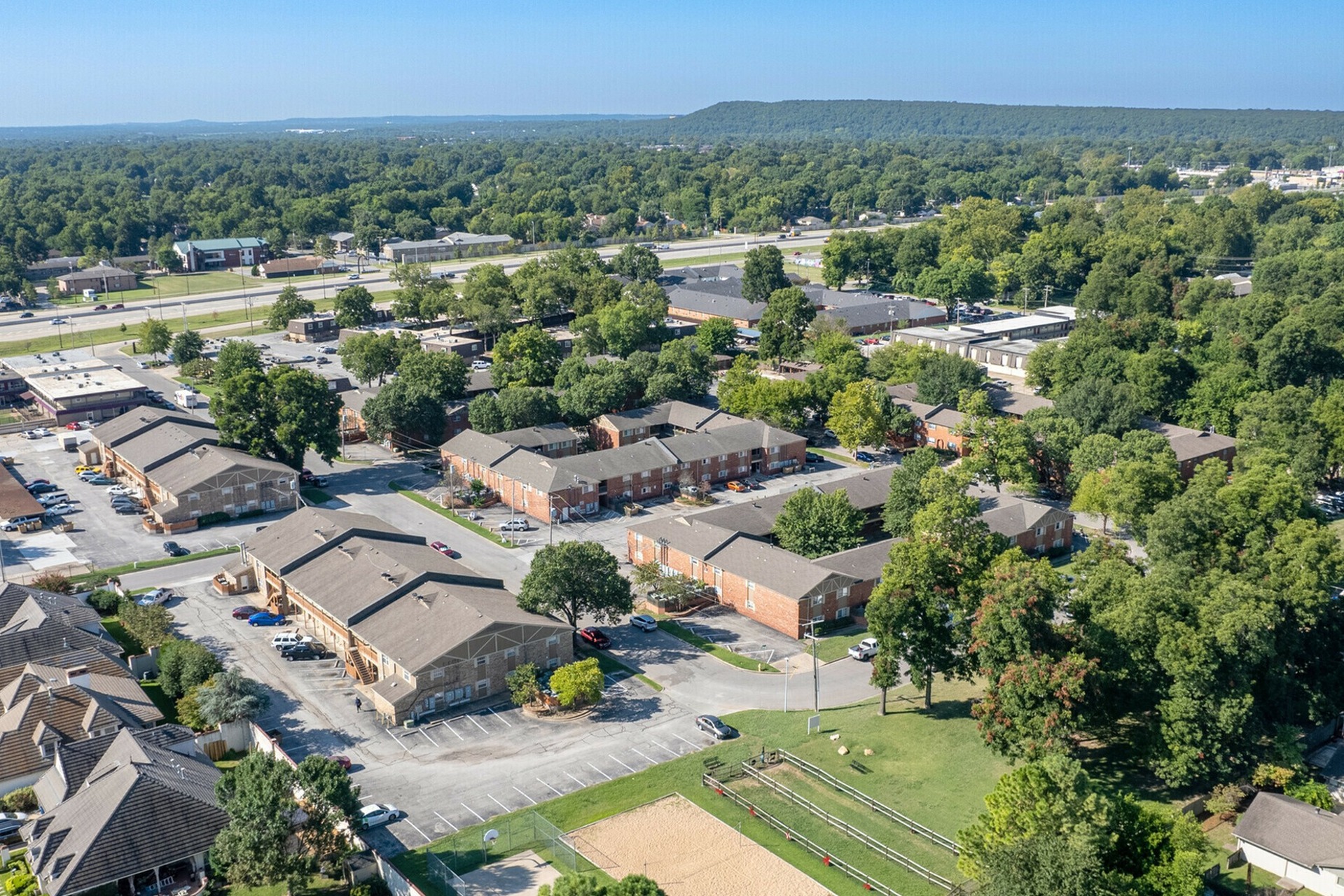Aerial View of Villas at Midtown