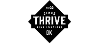 Jenks Thrive OK logo with 'Live Inspired' motto and bold lettering.