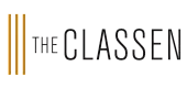 The Classen logo featuring elegant golden accents and modern typography.