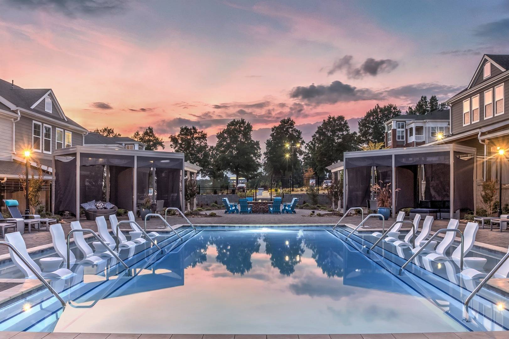 Pool with Cabanas | Apartments in Charlotte, NC | CityPark View