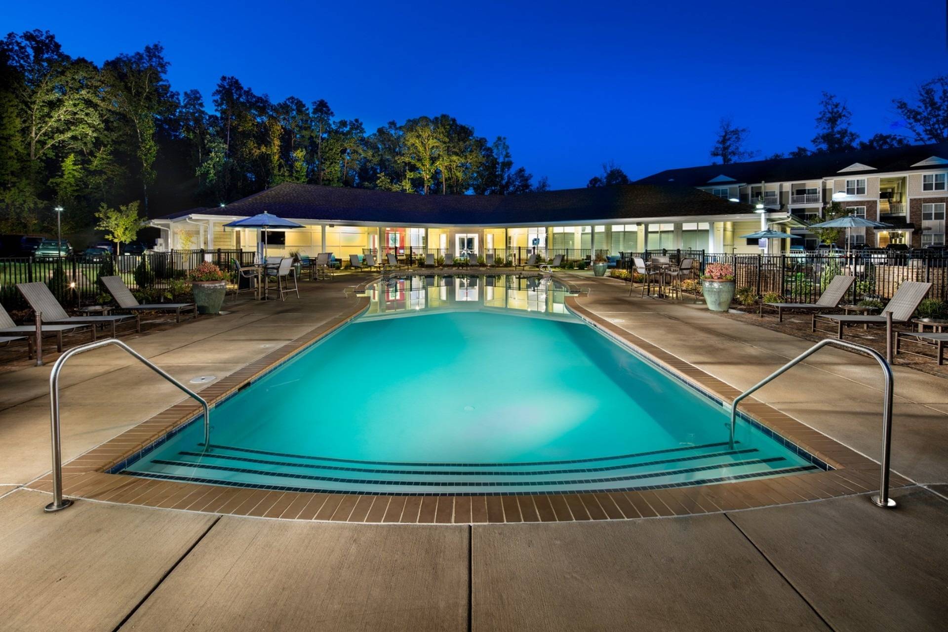 Pool at Dusk | Apartments in Midlothian, VA | Colony at Centerpointe
