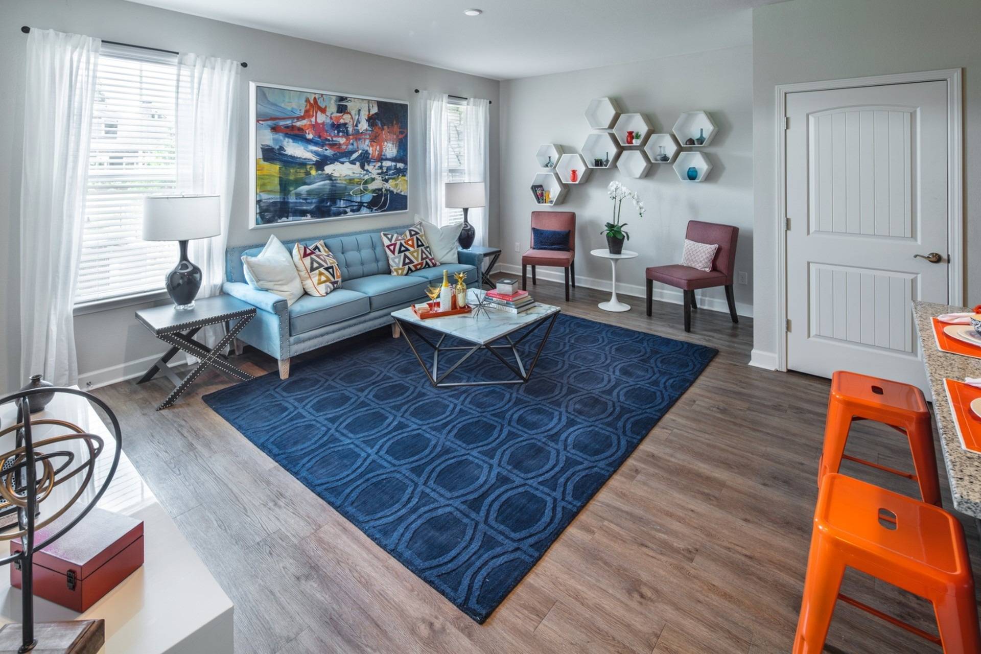 Model Living Room | Apartments in Birmingham, AL | Retreat at Greystone