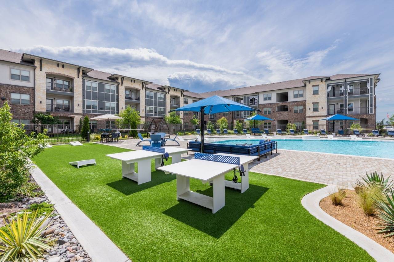 Poolside Gaming Area | Apartments in Fort Worth, TX | Alleia at Presidio
