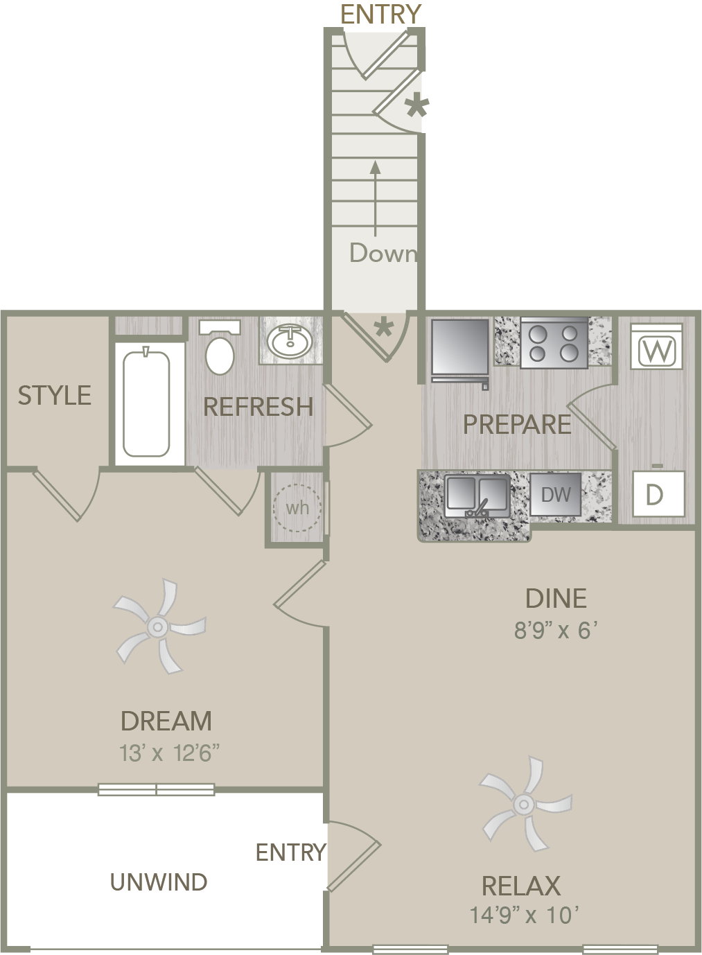 A1UG Floor Plan
