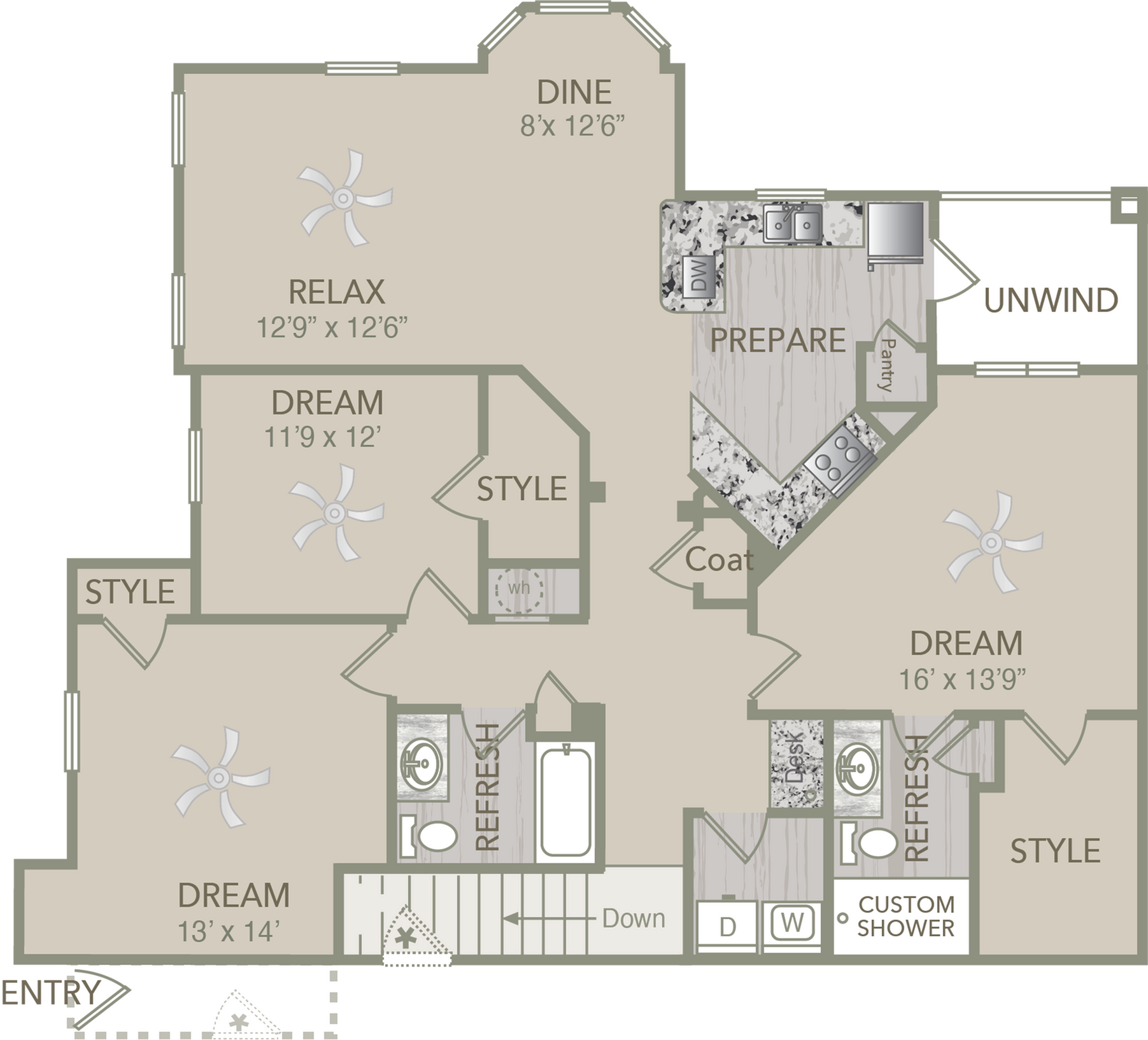 C1UG Floor Plan
