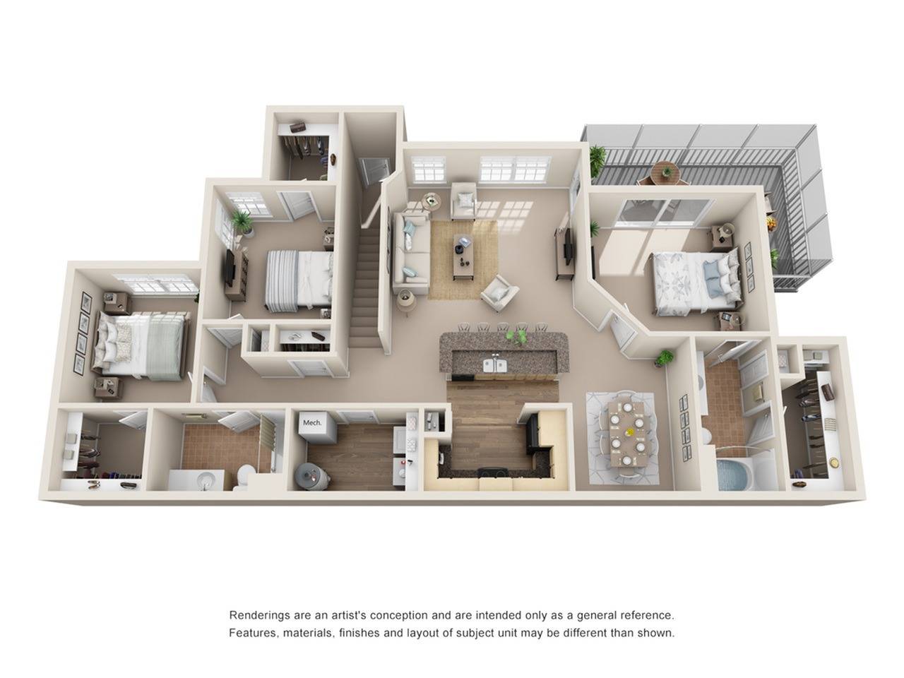 C2 3 Bed Apartment 525 Avalon Park