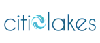 Citi Lakes logo with blue swirling design