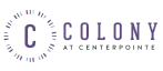 Colony at Centerpointe logo with circular design.