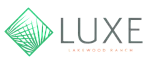 Luxe Lakewood Ranch logo with a stylized green leaf and modern font.