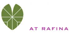 Lirio at Rafina logo, featuring a stylized green leaf design.