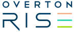 Logo of Overton Rise, a preferred apartment community, featuring modern and colorful design elements.