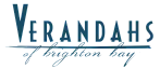 Elegant logo of Verandahs of Brighton Bay featuring stylized lettering.
