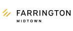 Stylized company logo featuring three golden diagonal stripes alongside bold black text.