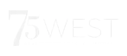 Logo for 75 West Apartments. Return to the homepage of the website.