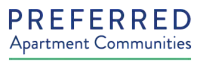 Preferred Apartment Communities logo showcasing modern and stylish branding, ideal for upscale residential living.
