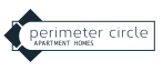 Modern logo design for Perimeter Circle Apartment Homes, featuring a sleek geometric shape and elegant typography.