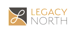 Elegant Legacy North logo featuring a modern design with gold and black accents.