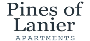 Elegant logo for Pines of Lanier Apartments, showcasing a modern and sophisticated design.