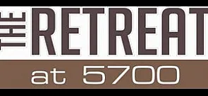 Modern logo design for The Retreat at 5700, showcasing sleek typography in earthy tones.