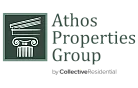 Athos Properties Group logo featuring a classic architectural column, signifying elegance and solid construction.