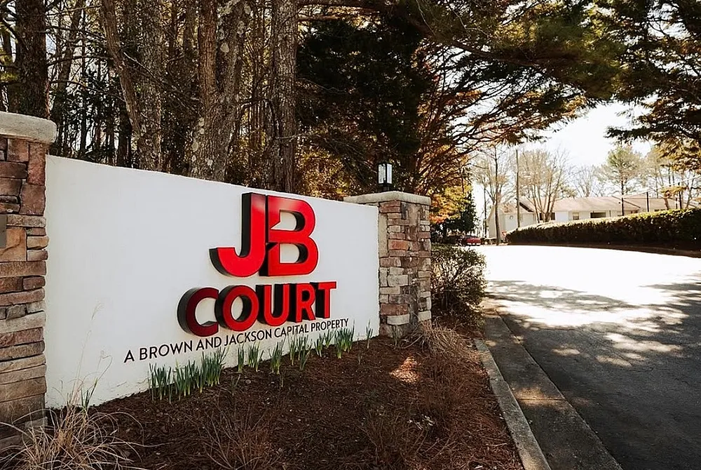 Jackson Brown Courts - Entrance Sign