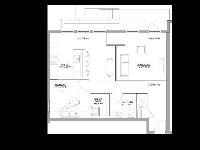 1 BR, 1BA