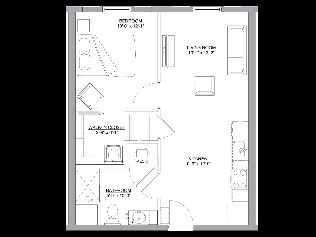 The Julie , 1 bedroom apartment