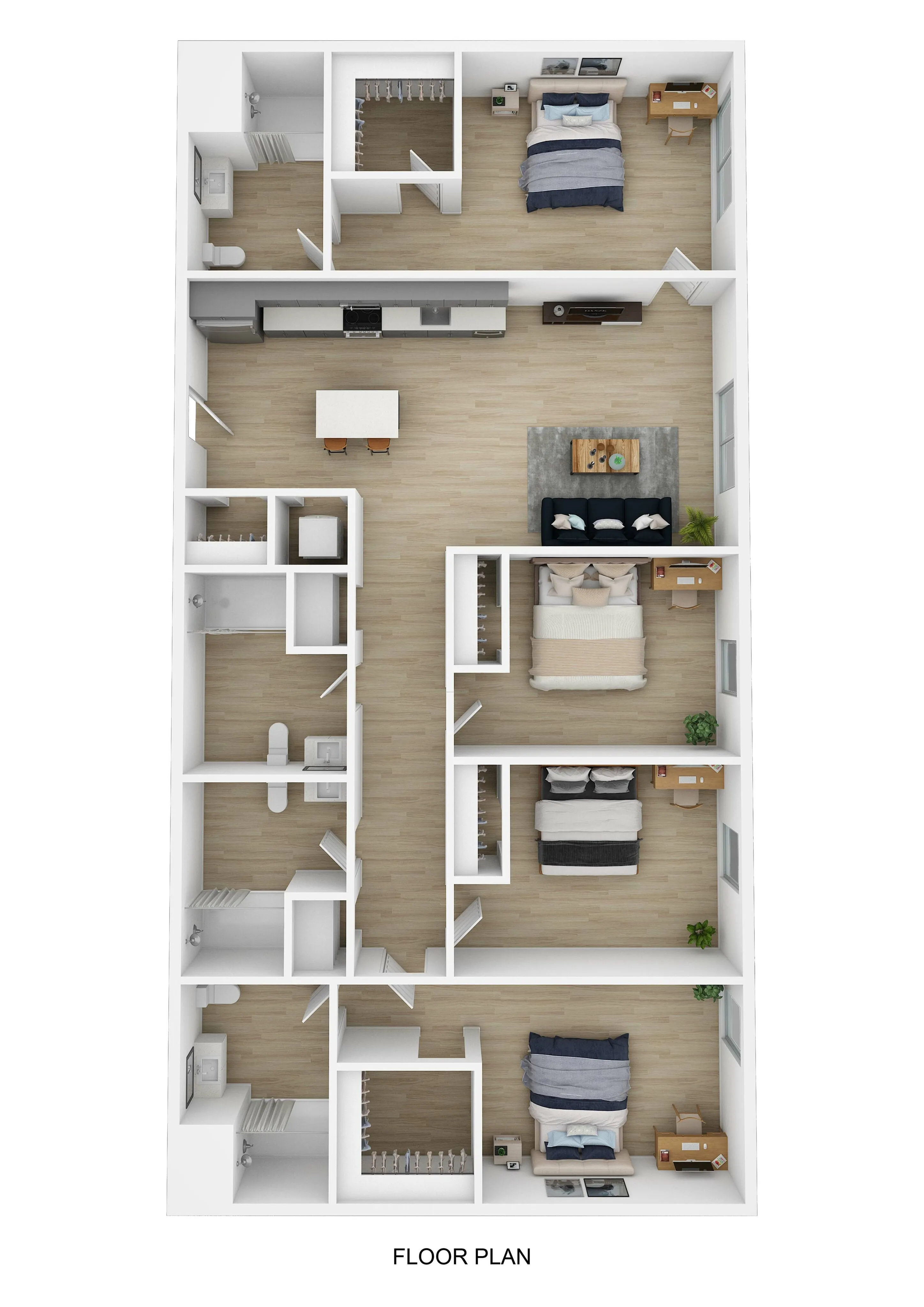 4 Bed 4 Bath A 3D