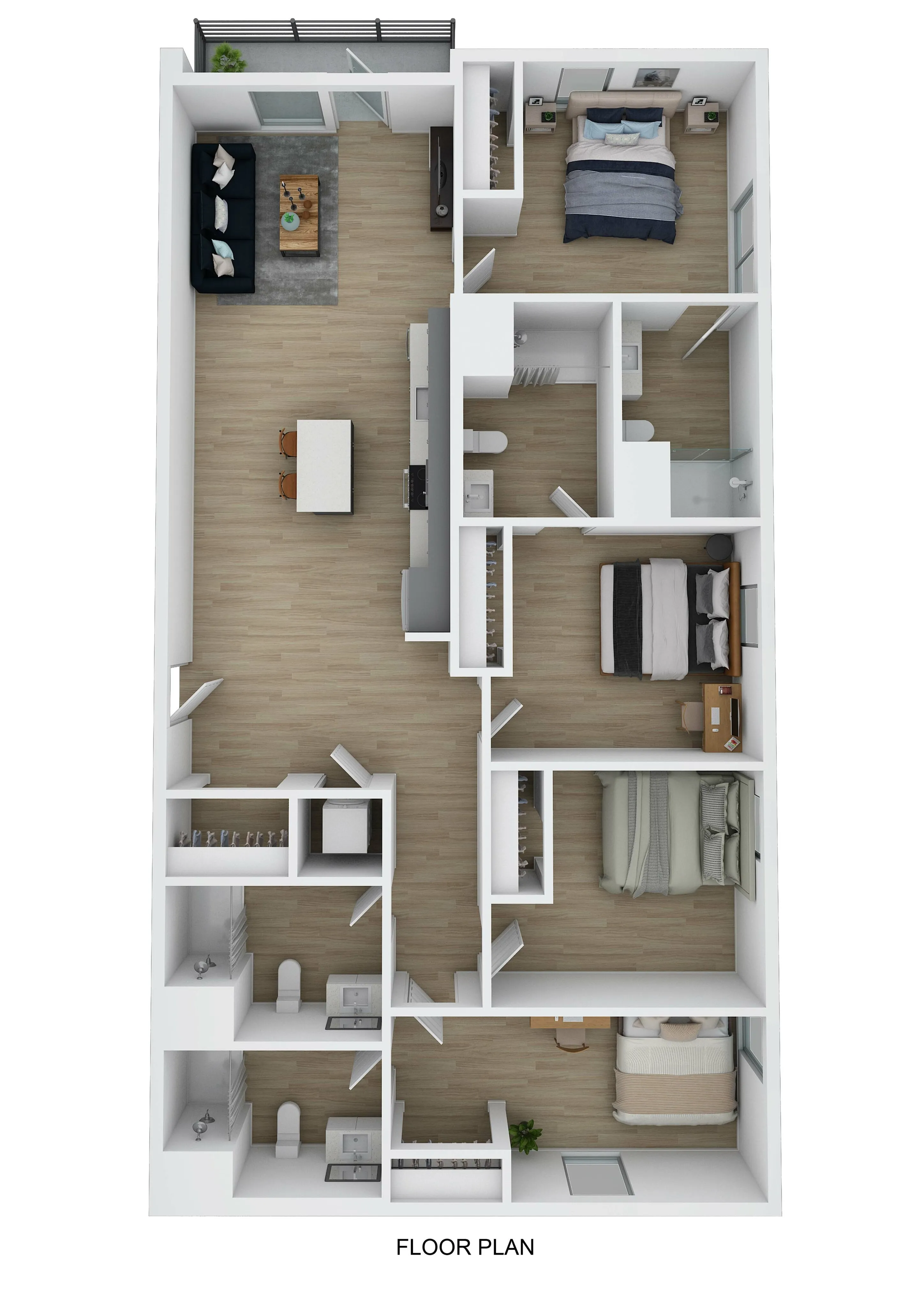 4 Bed 4 Bath C 3D