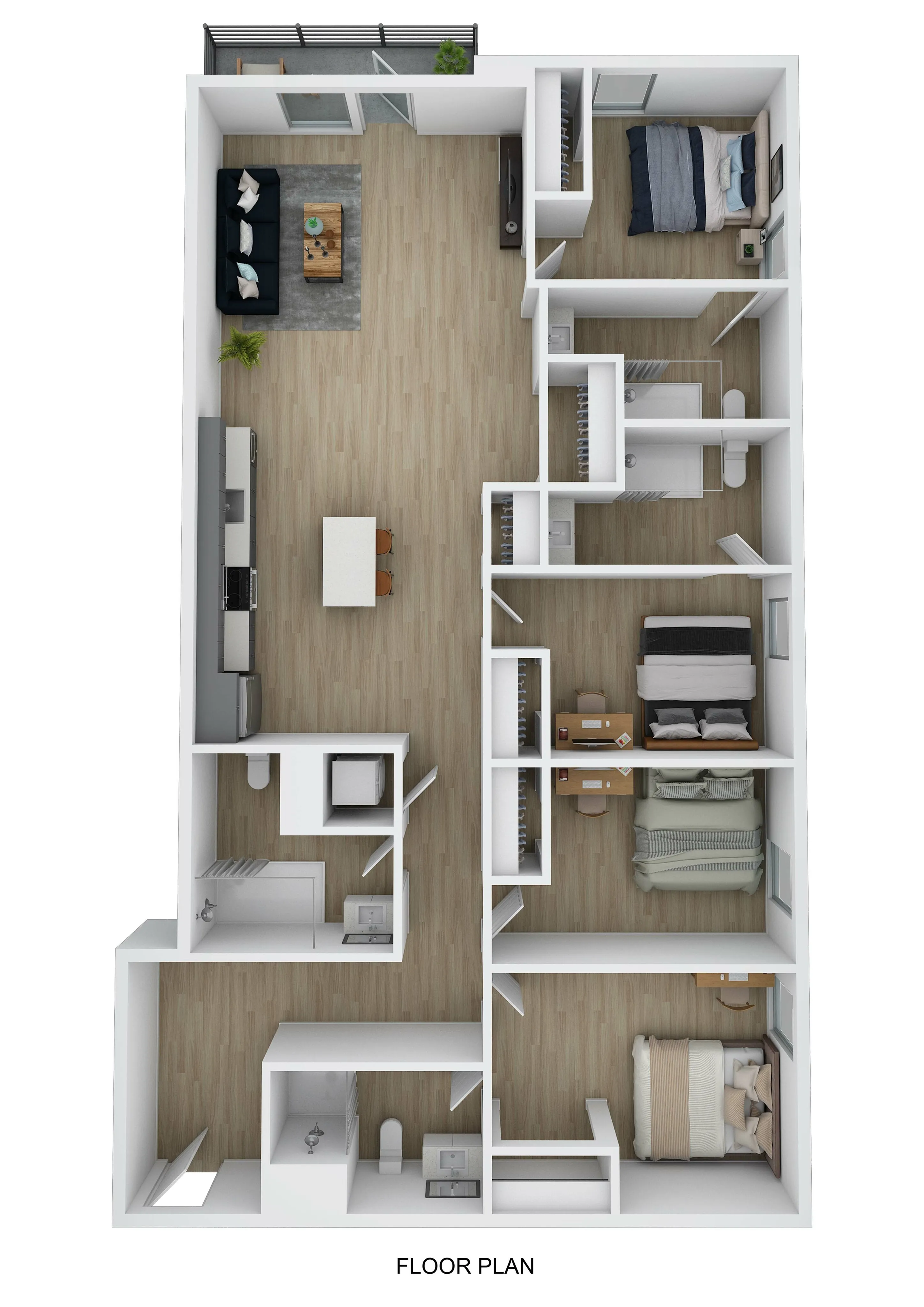 4 Bed 4 Bath F 3D