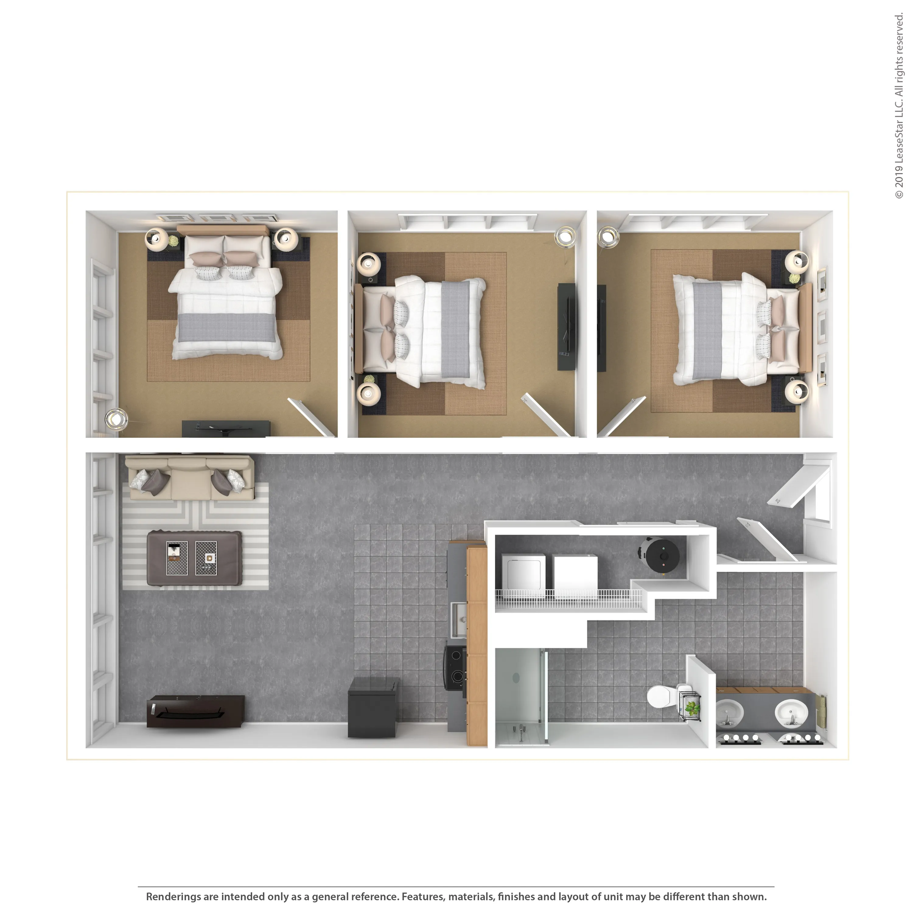 3 Bed 1 Bath