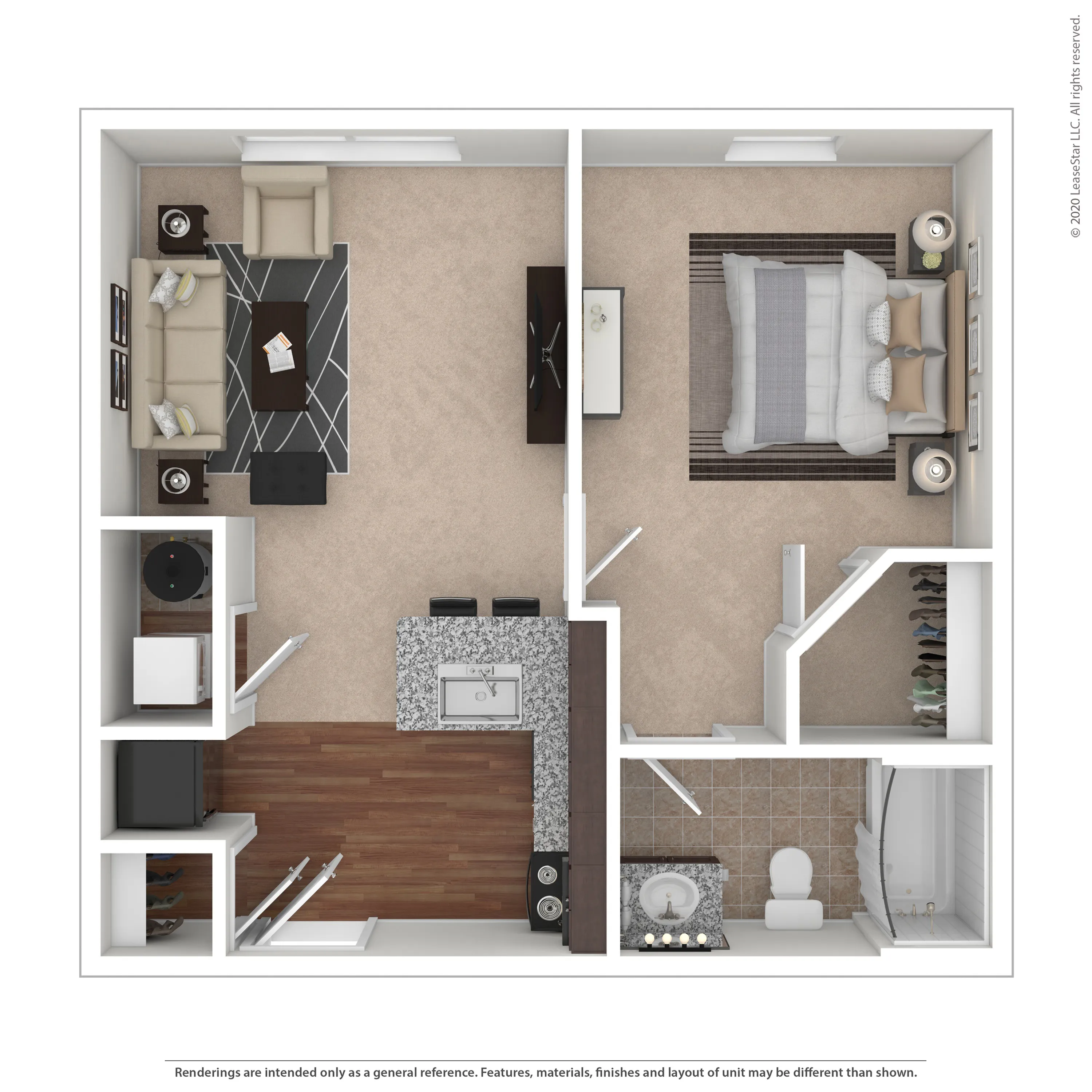 1 Bed 1 Bath