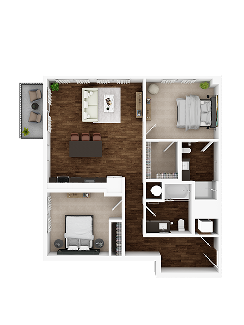 Brand-new two-bedroom Apt in Kansas City, MO