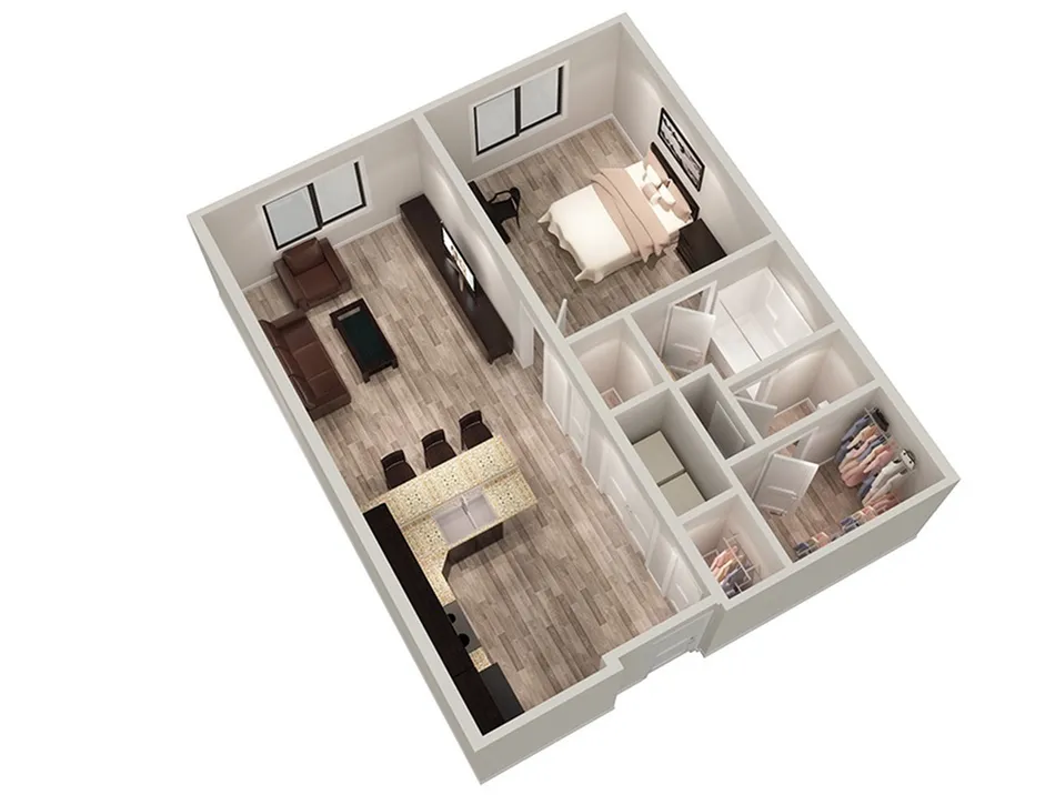 A1: 1 BED 1 BATH