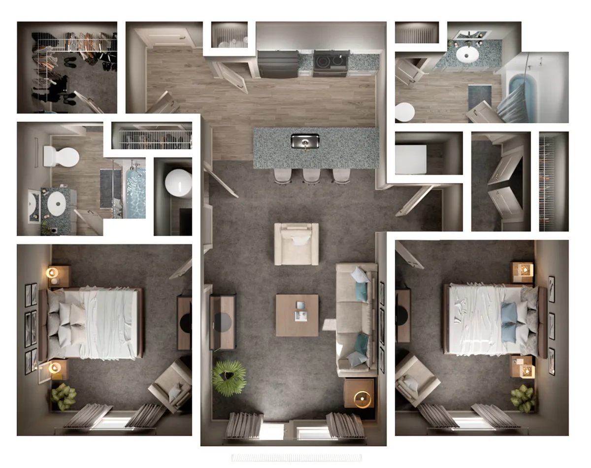 Lofts at Norton Crossing - Two-Bedroom Floorplan
