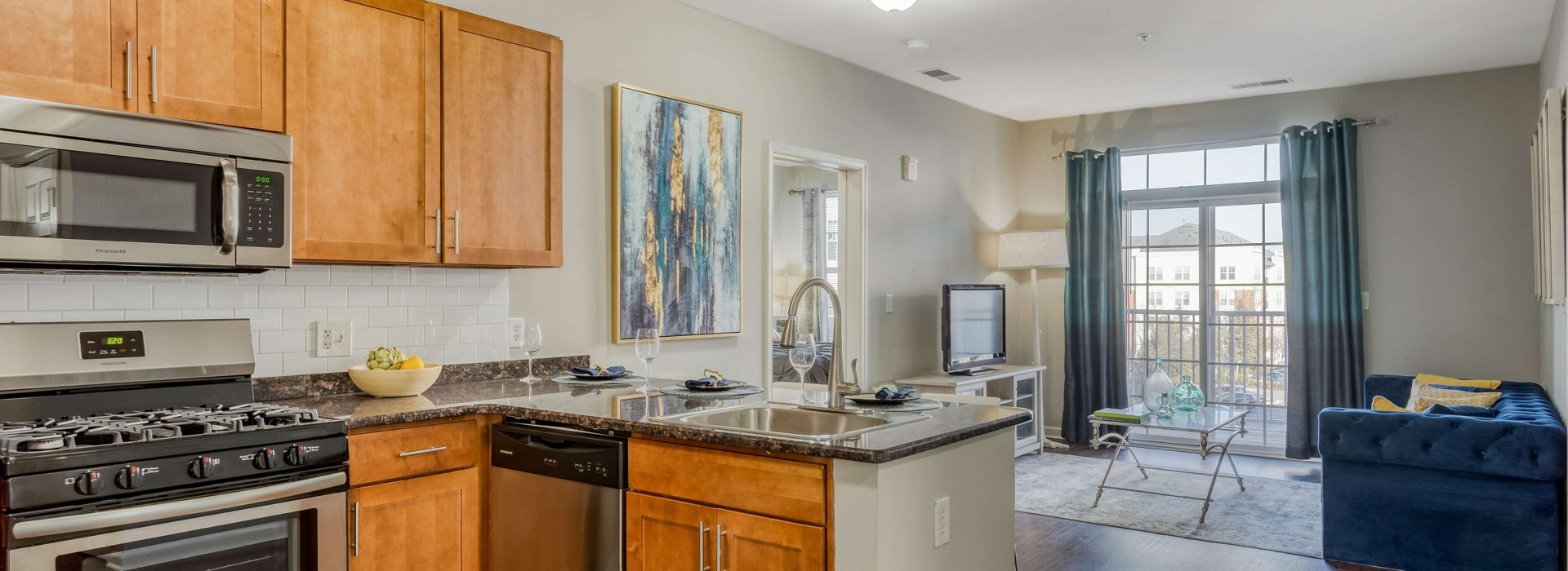Lumina Kitchen and Living Room