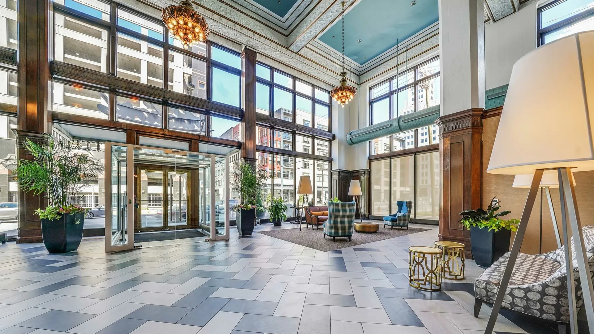 Packard Building Entrance
