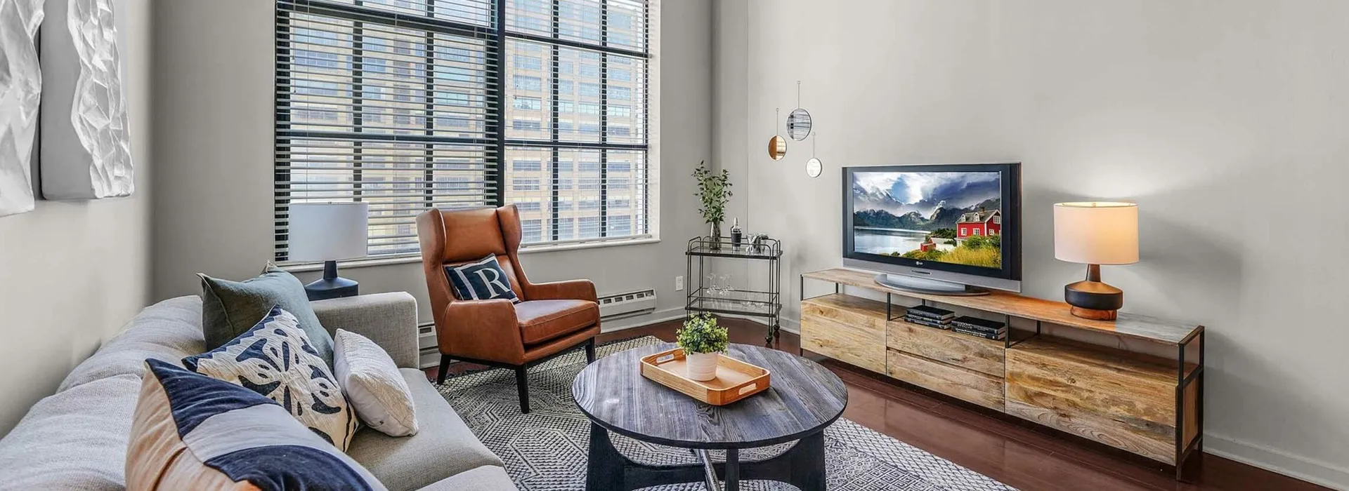 Packard Building Living Room