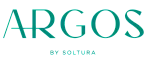 Elegant logo featuring the word 'ARGOS' in sleek, modern typography with a stylish teal color.