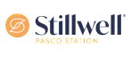 Elegant Stillwell Pasco Station logo with orange and navy typography, emphasizing modern luxury living.