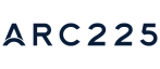 Sleek and modern ARC225 logo in a minimalist blue font.
