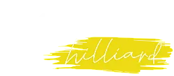 The Pointe Hilliard logo featuring modern typography with a dynamic yellow brushstroke design.