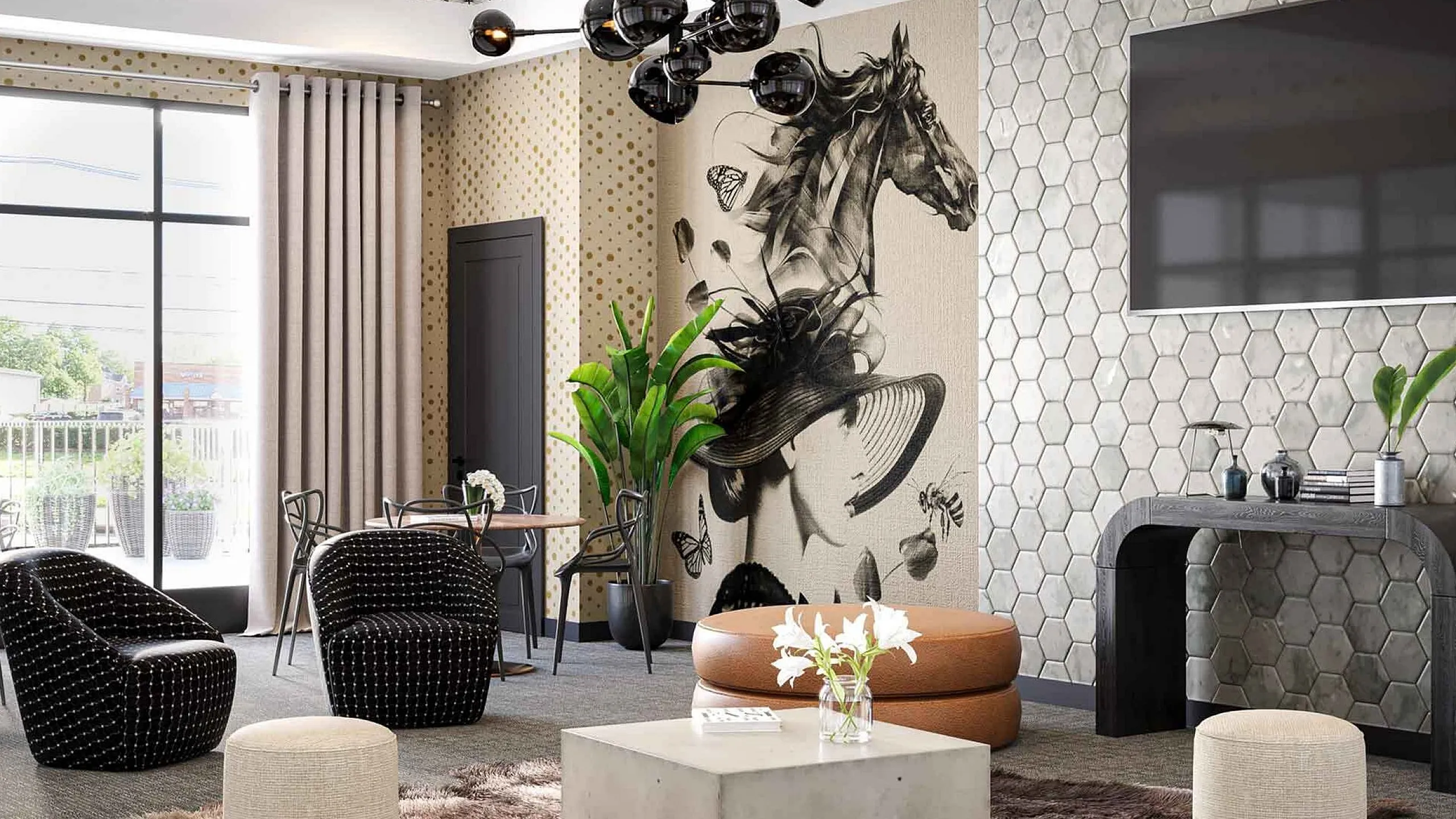 Gateway Lofts Park Ave - Stylish Living Room