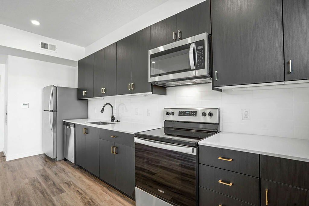 343 apartments slc A1 Kitchen