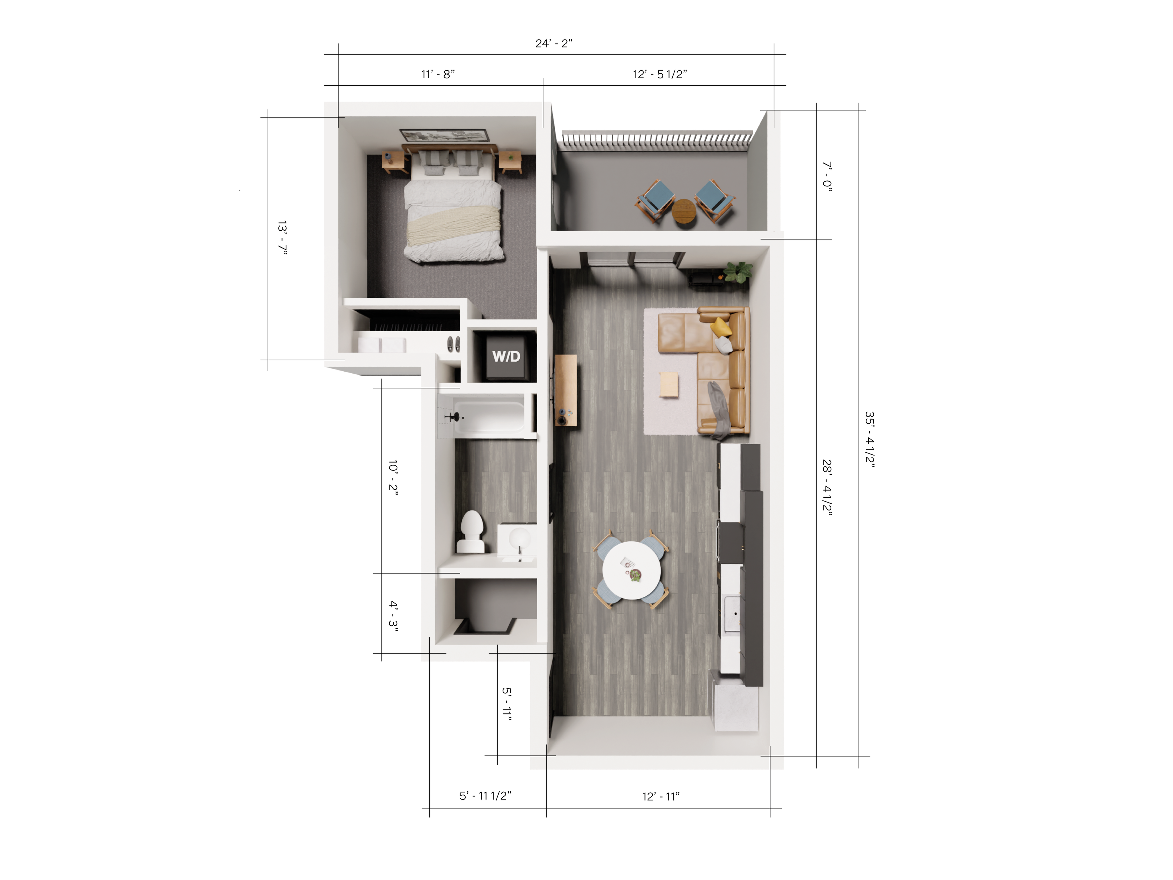 343 Apartments Salt Lake City 1 Bedroom Unit A7 ADA