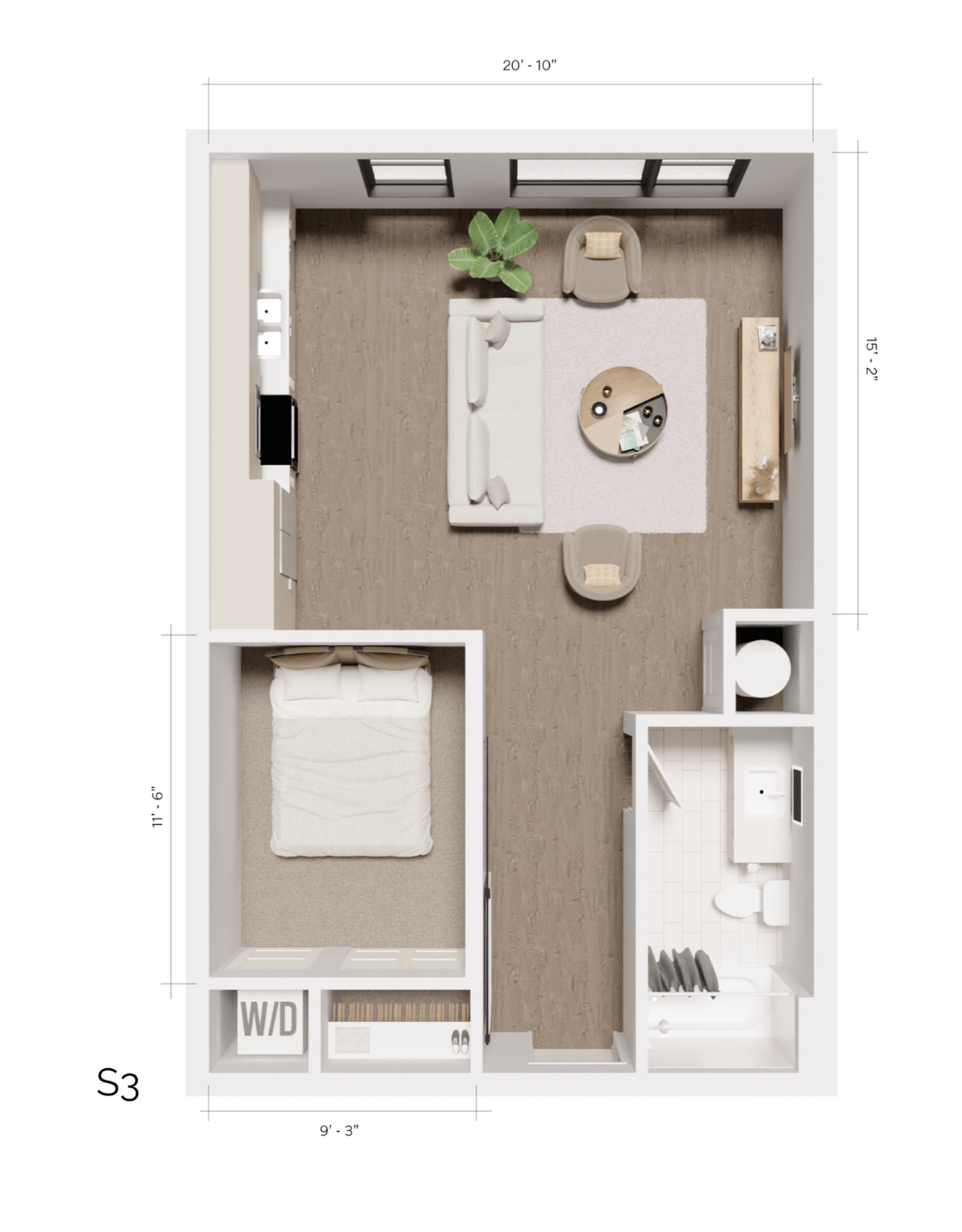 e Grandeur | S3 - Aspen (Junior Bedroom 1 Bath)