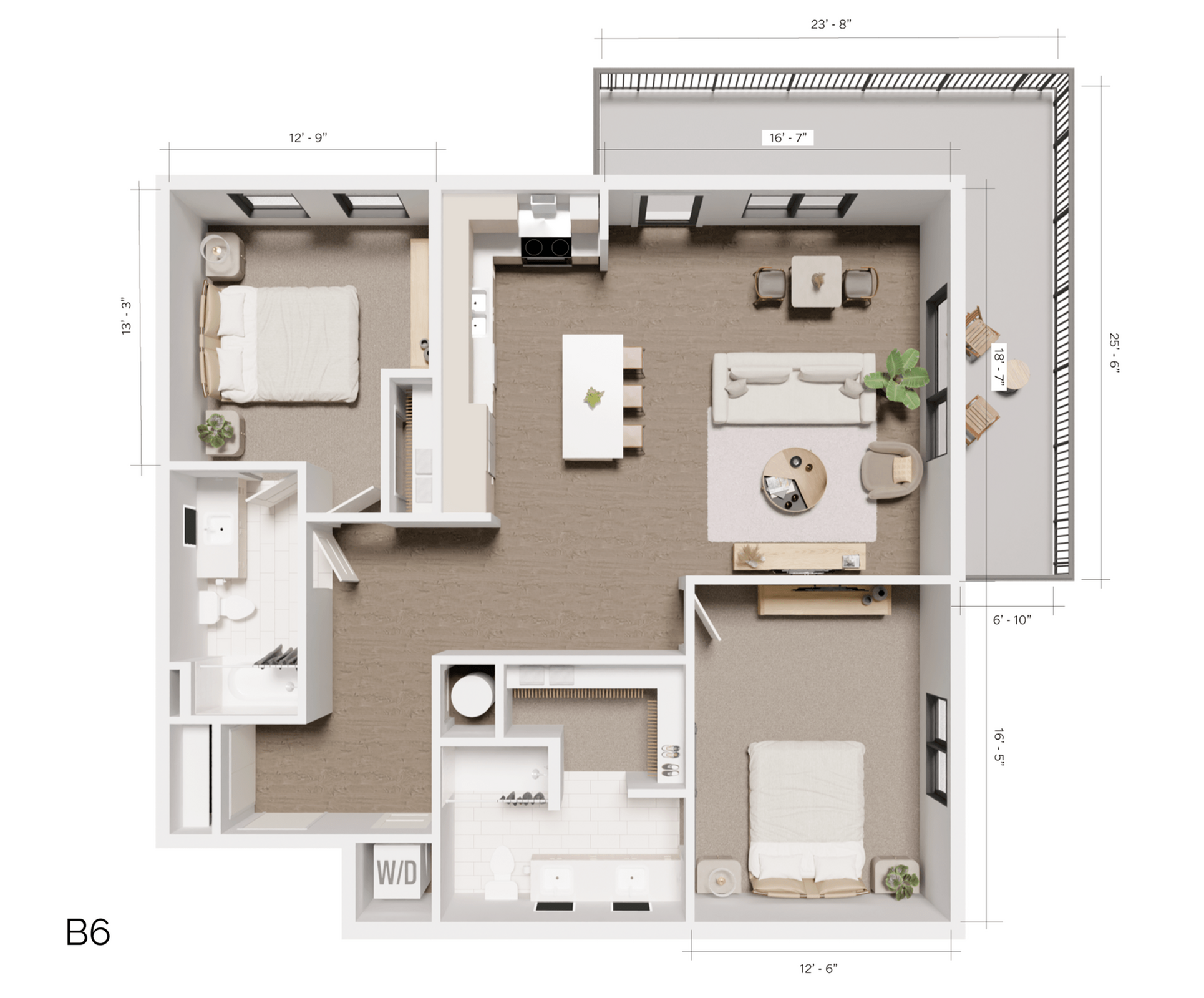 The Grandeur | B6 - Diamond Fork (2 Bedroom 2 Bath)